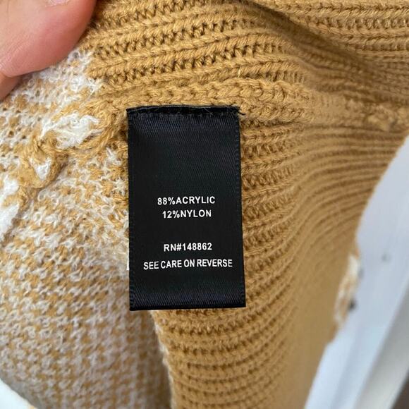 Torrid Leopard Animal Print Sweater Womens Size 4 4X Neutral Tan - Picture 4 of 5